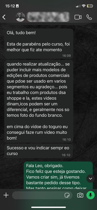 Depoimento real