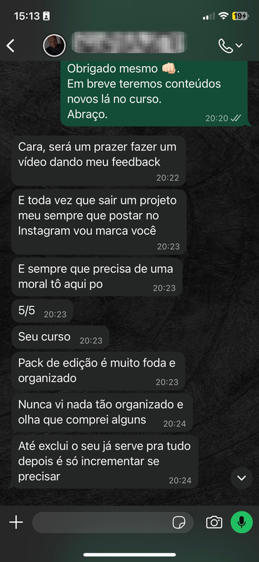 Depoimento real
