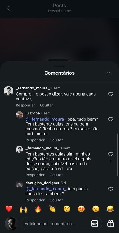 Depoimento real